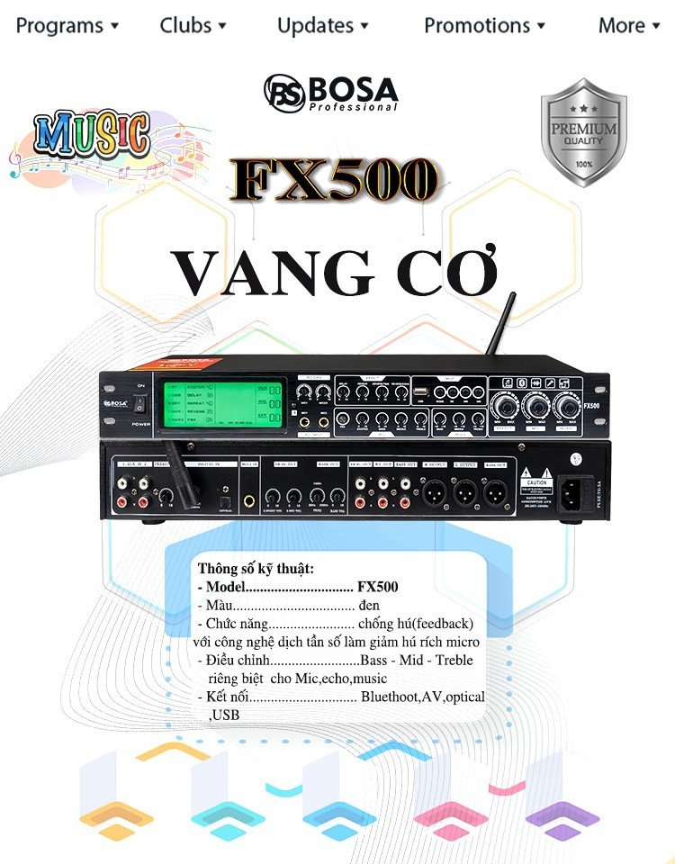 VANG CƠ BOSA FX500